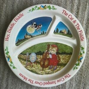 Hey Diddle Diddle Nursery Plate